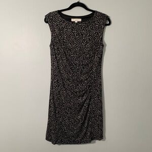 Sleeveless Black and Gray Patterned Women’s Dress